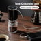 Magnetic Snap Portable Electric Coffee Grinder with Adjustable Ceramic Burr & LED Light
