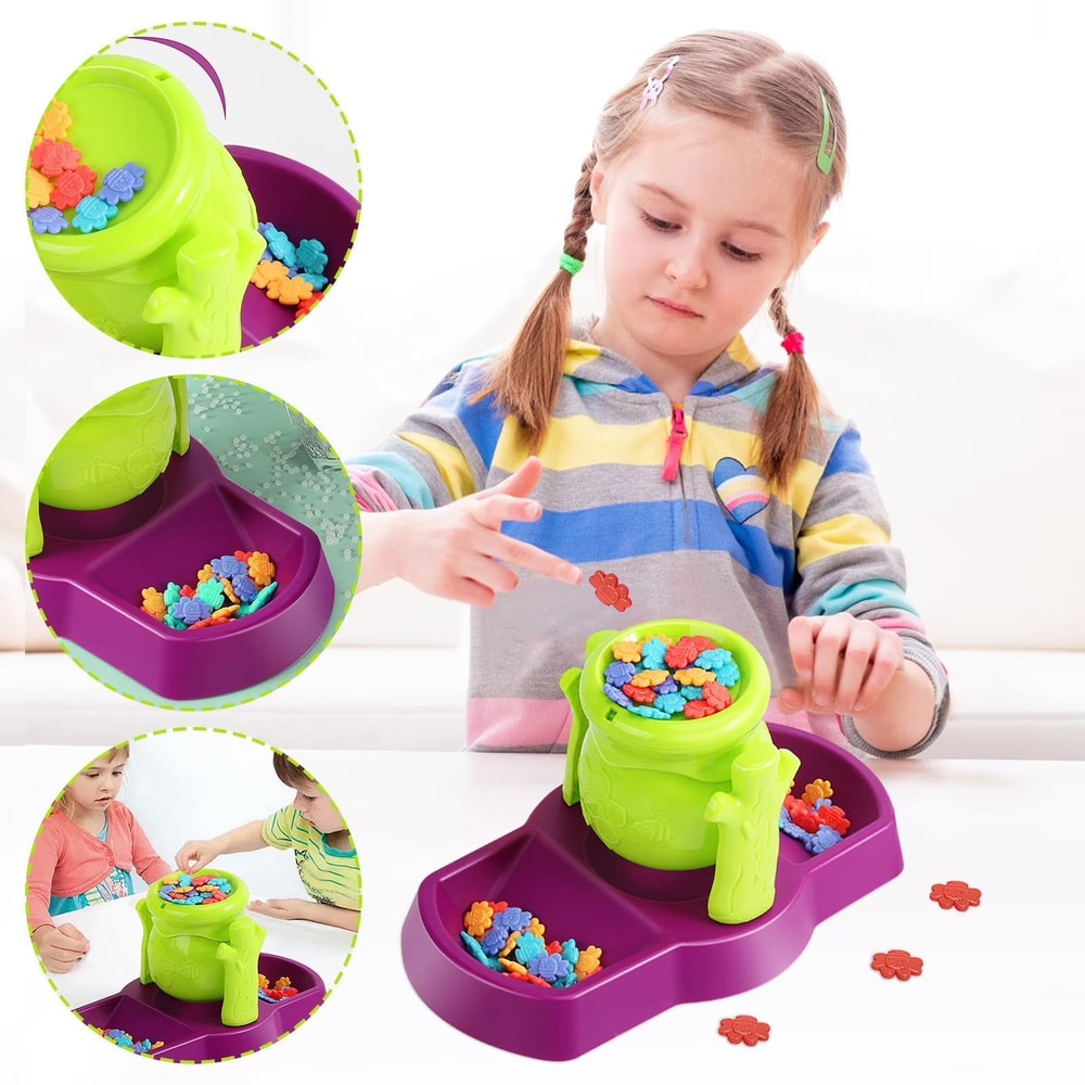Montessori Bee Balance Counting Game – Educational Balance Toy for Kids Learning Math & Colors