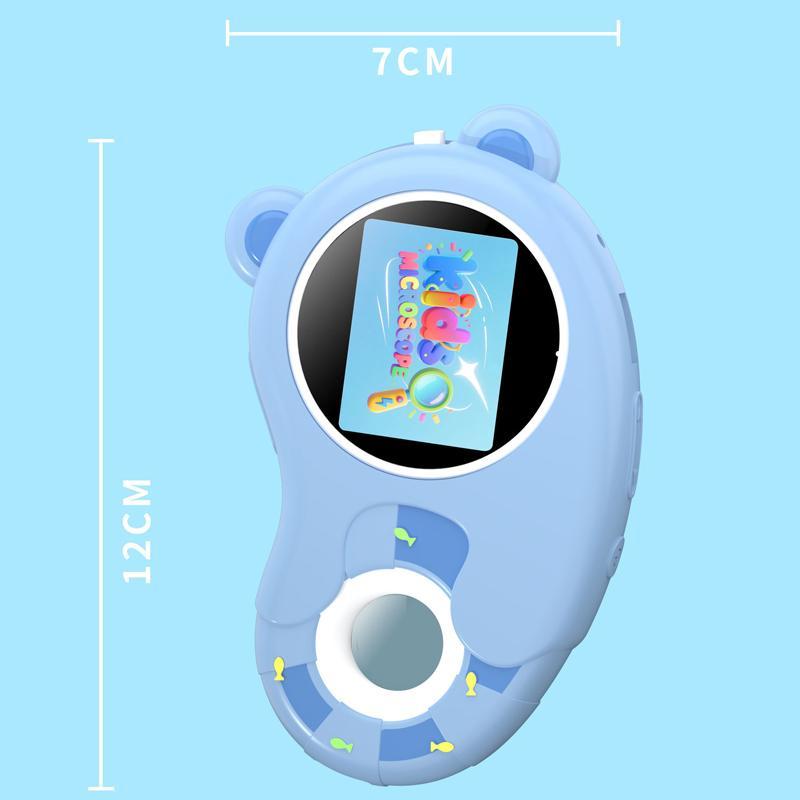 Kids HD Digital Microscope with Screen Portable Electronic Magnifier Science Exploration Toy