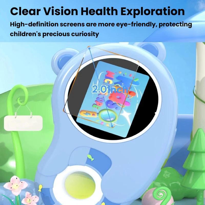 Kids HD Digital Microscope with Screen Portable Electronic Magnifier Science Exploration Toy