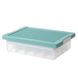 build & sort kids building block storage organizer box with compartments