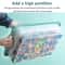 Build & Sort Kids Building Block Storage Organizer Box with Compartments