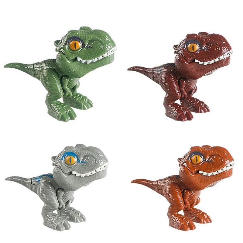 TRex Finger Bite Dinosaur Toy Set For Kids Interactive Tyrannosaurus Figures 1