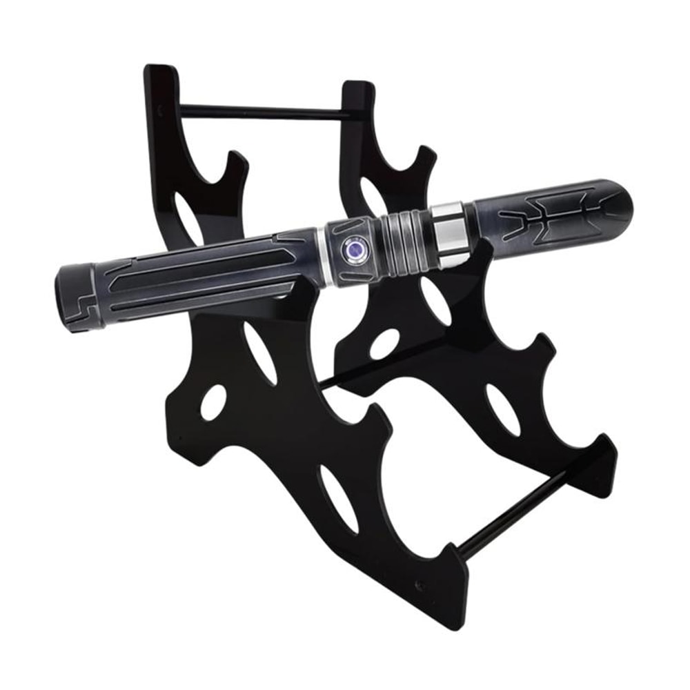 4-Tier Acrylic Lightsaber Display Stand for Collectors Wall-Free Toy Holder