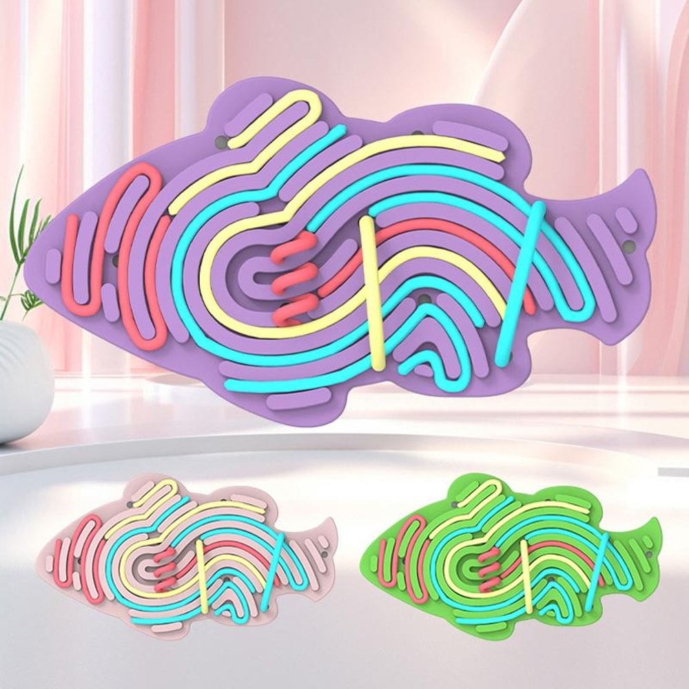 CalmiFish Silicone Sensory Activity Board For Kids Stress Relief And Focus Training 1