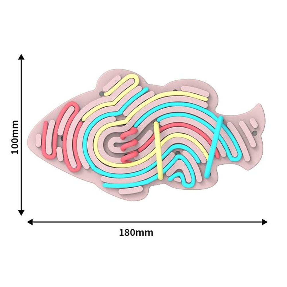 CalmiFish Silicone Sensory Activity Board For Kids Stress Relief And Focus Training 3