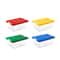 Kids Clear Building Block Storage Box with Lid Stackable Toy Organizer
