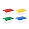 Kids Clear Building Block Storage Box with Lid Stackable Toy Organizer