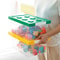 Kids Clear Building Block Storage Box with Lid Stackable Toy Organizer