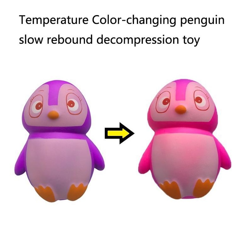 ColorChanging Penguin Squishy Stress Relief Toy Slow Rebound Sensory Fidget 1