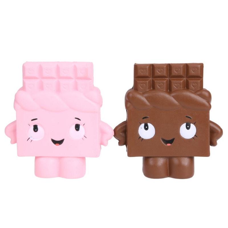 Cute Chocolate Slow Rebound Stress Relief Squishy Toy for Kids & Adults