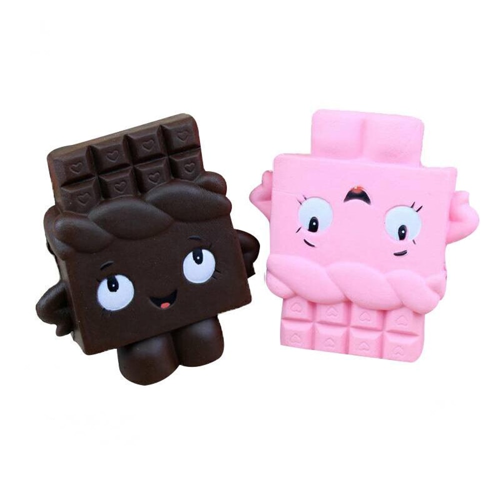 Cute Chocolate Slow Rebound Stress Relief Squishy Toy for Kids & Adults