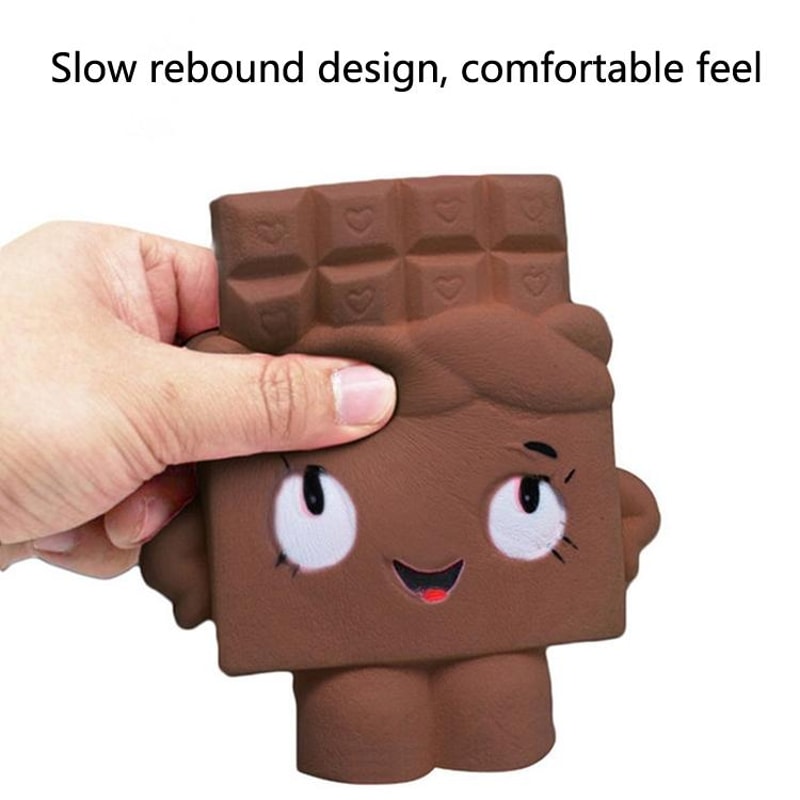 Cute Chocolate Slow Rebound Stress Relief Squishy Toy for Kids & Adults