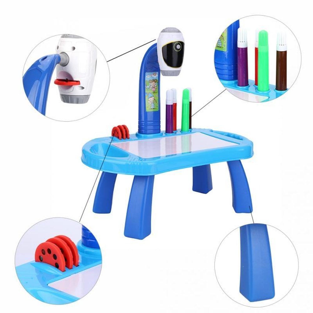 BrightSketch Kids Projection Drawing Board Educational Learning & Tracing Toy