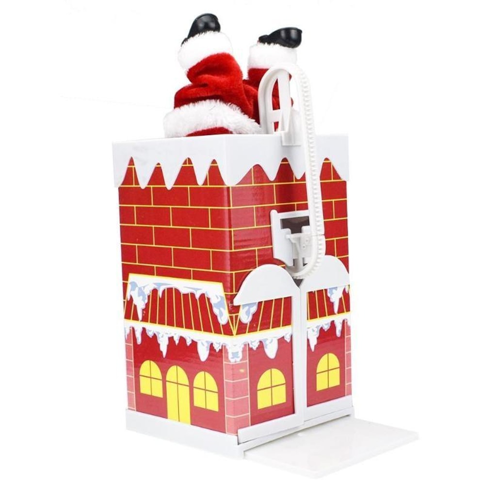 Animated Climbing Santa Chimney Toy With Music Christmas Decoration Gift 3