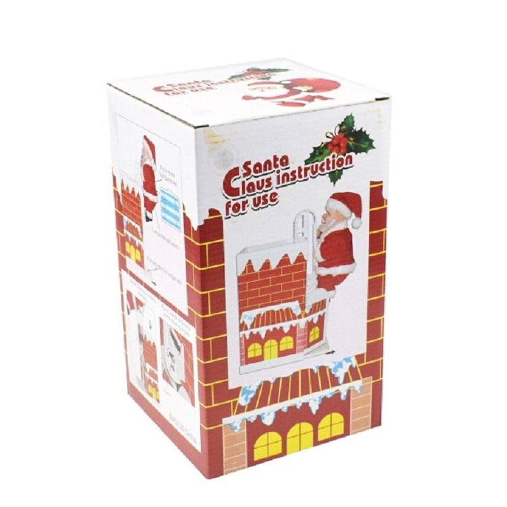 Animated Climbing Santa Chimney Toy With Music Christmas Decoration Gift 10