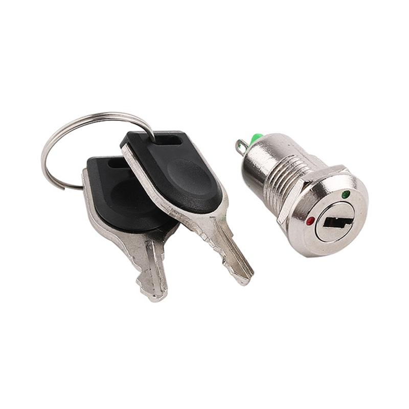 12mm Electronic Lock Switch Metal Key Knob Lock for Toy Cabinets, Control Panels & DIY Projects