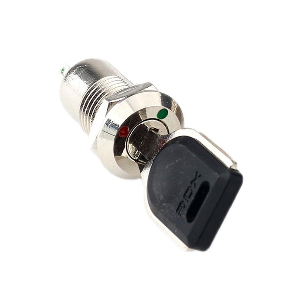 12mm Electronic Lock Switch Metal Key Knob Lock for Toy Cabinets, Control Panels & DIY Projects