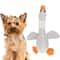 Squeaky Wild Goose Plush Dog Toy for Aggressive Chewers and Dental Play