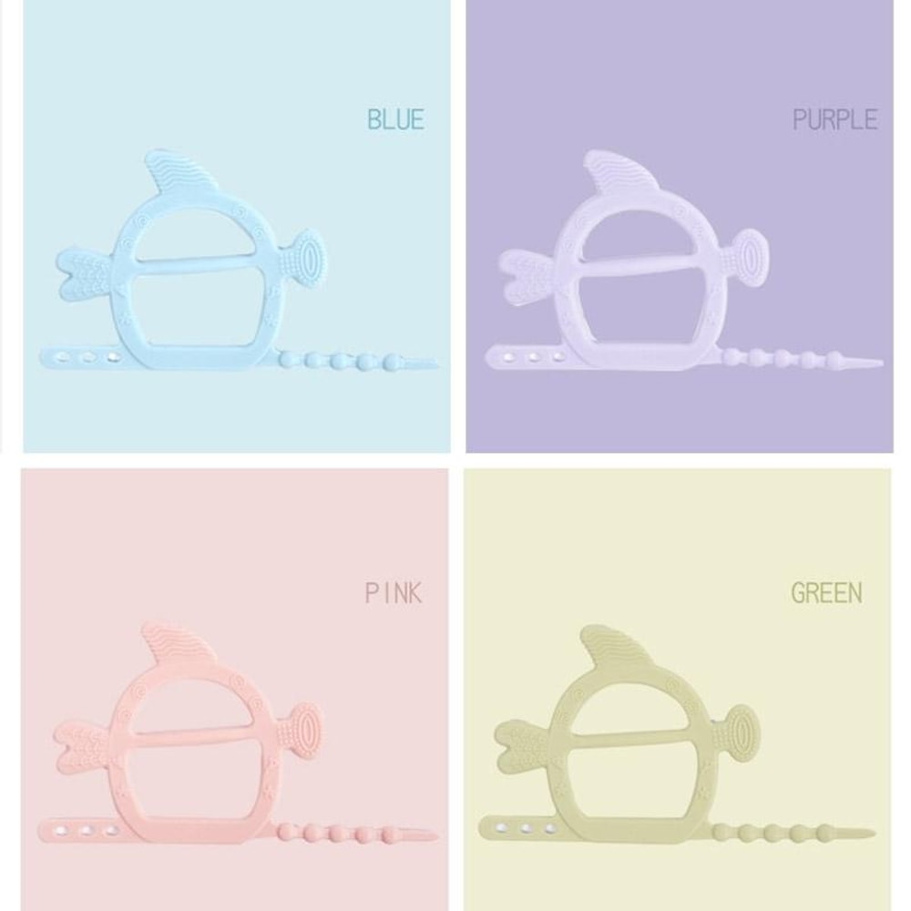 Gentle Silicone Baby Teether Stick for Teething Relief Safe BPA-Free Molar Chew Toy
