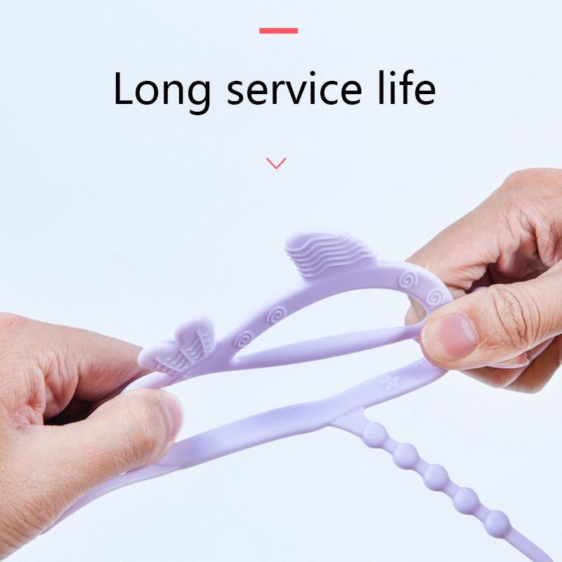 Gentle Silicone Baby Teether Stick for Teething Relief Safe BPA-Free Molar Chew Toy