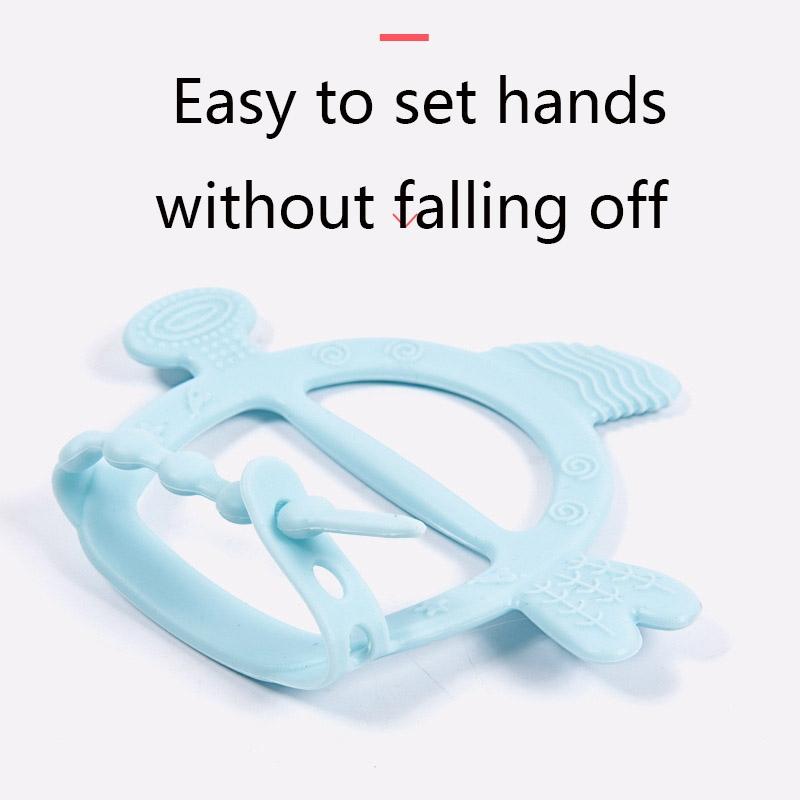 Gentle Silicone Baby Teether Stick for Teething Relief Safe BPA-Free Molar Chew Toy