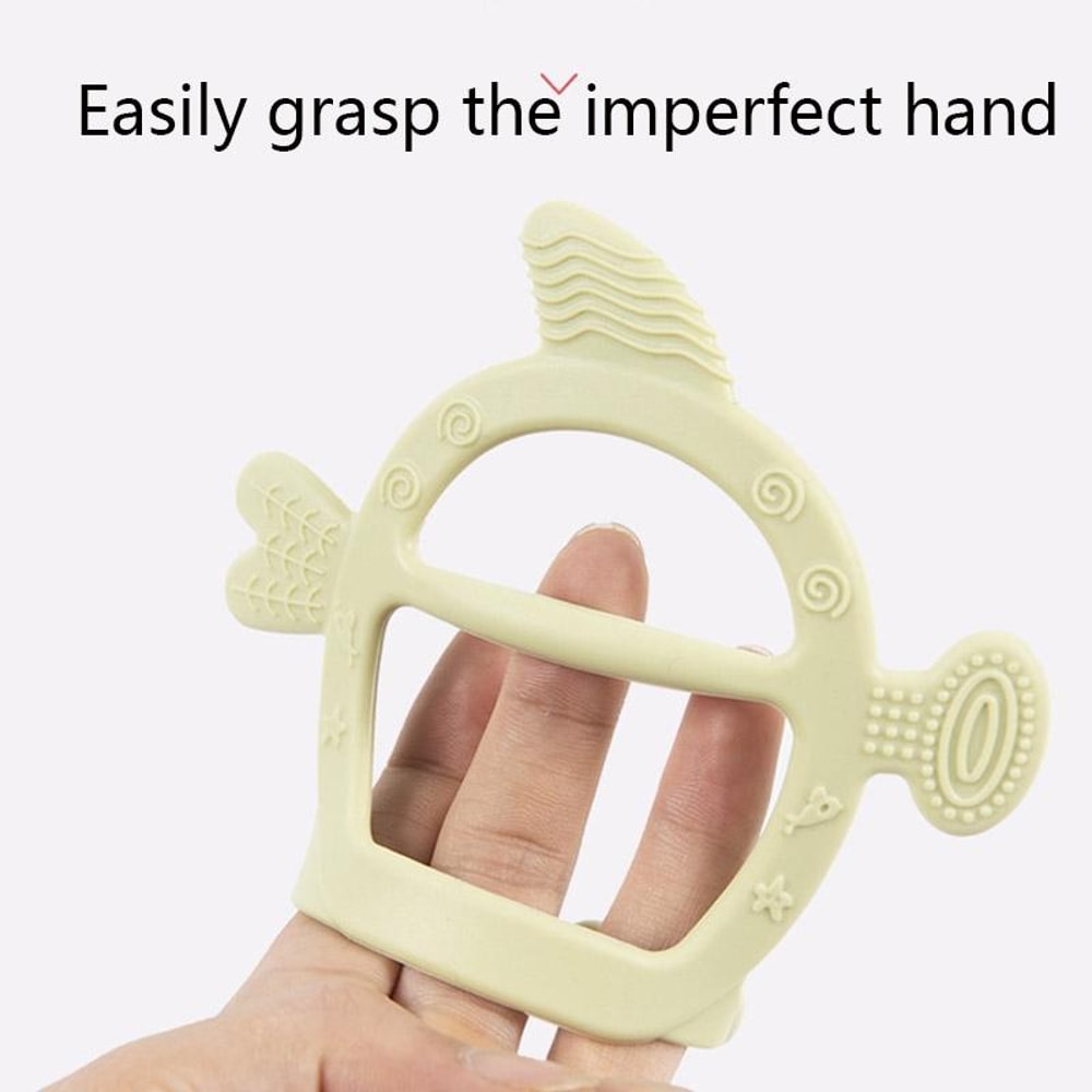 Gentle Silicone Baby Teether Stick for Teething Relief Safe BPA-Free Molar Chew Toy