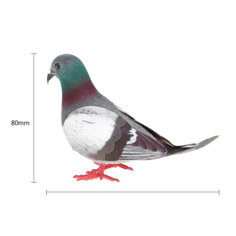 Realistic Foam Pigeon Garden & Home Ornament Decor