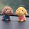 Whimsical Fat Garlic Rabbit Resin Figurine Set for Home Decor and Gift Giving