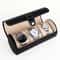 Luxury Travel Watch Case for 3 Watches Portable Watch Storage Organizer