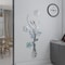 Reflective 3D Vase Mirror Wall Stickers Set for Modern Home Decor