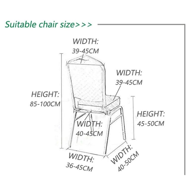 Elegant Stretch Spandex Chair Cover for Weddings, Banquets & Dining Events