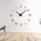 Oversized Wall Clock for Living Room Decor with Silent Quartz Movement