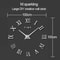 Oversized Wall Clock for Living Room Decor with Silent Quartz Movement
