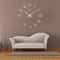 Oversized Wall Clock for Living Room Decor with Silent Quartz Movement