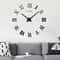 Oversized Wall Clock for Living Room Decor with Silent Quartz Movement