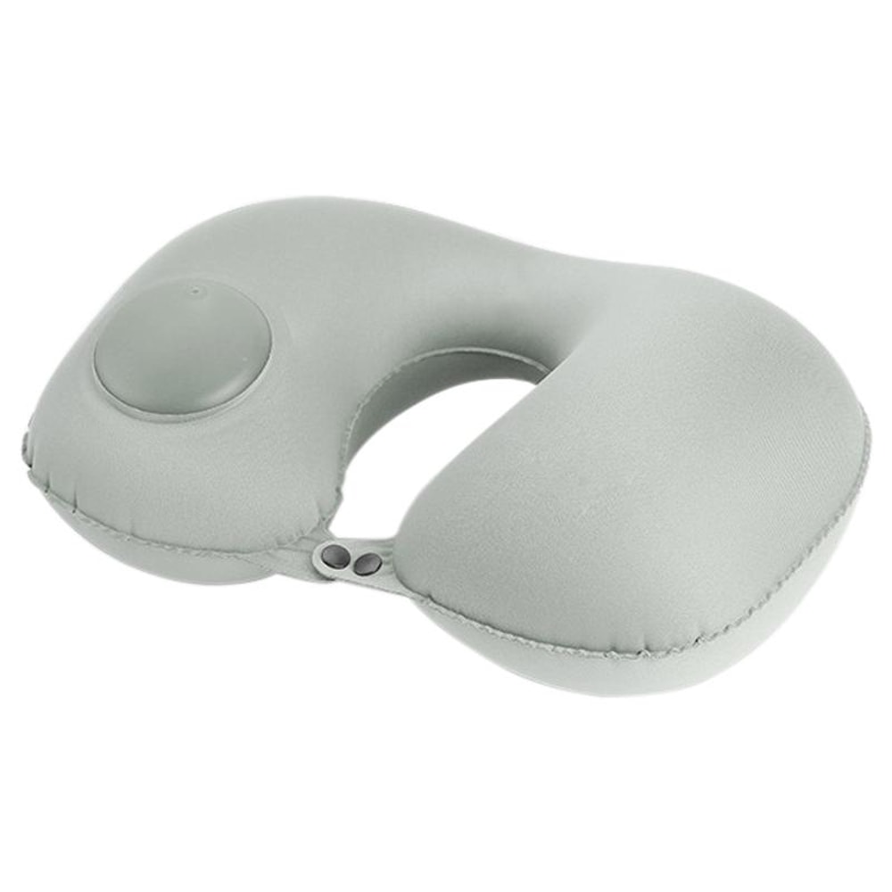 ComfortPress AutoInflating Travel Neck Pillow For Airplane Car Office Support 1