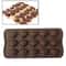 12-Cavity Silicone Chocolate Mold for DIY Candy and Homemade Chocolate Making