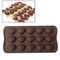 12-Cavity Silicone Chocolate Mold for DIY Candy and Homemade Chocolate Making