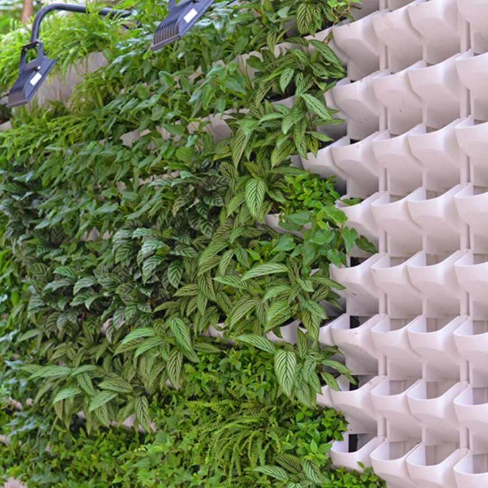 Vertical Garden Wall Planter Set with Removable Pots for Indoor Outdoor Balcony Decor