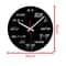 Math Genius Acrylic Wall Clock Silent Modern Mathematical Formula Decor