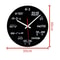 Math Genius Acrylic Wall Clock Silent Modern Mathematical Formula Decor