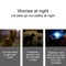 GlowGuard Red LED Dog Collar Light Waterproof Safety Pendant