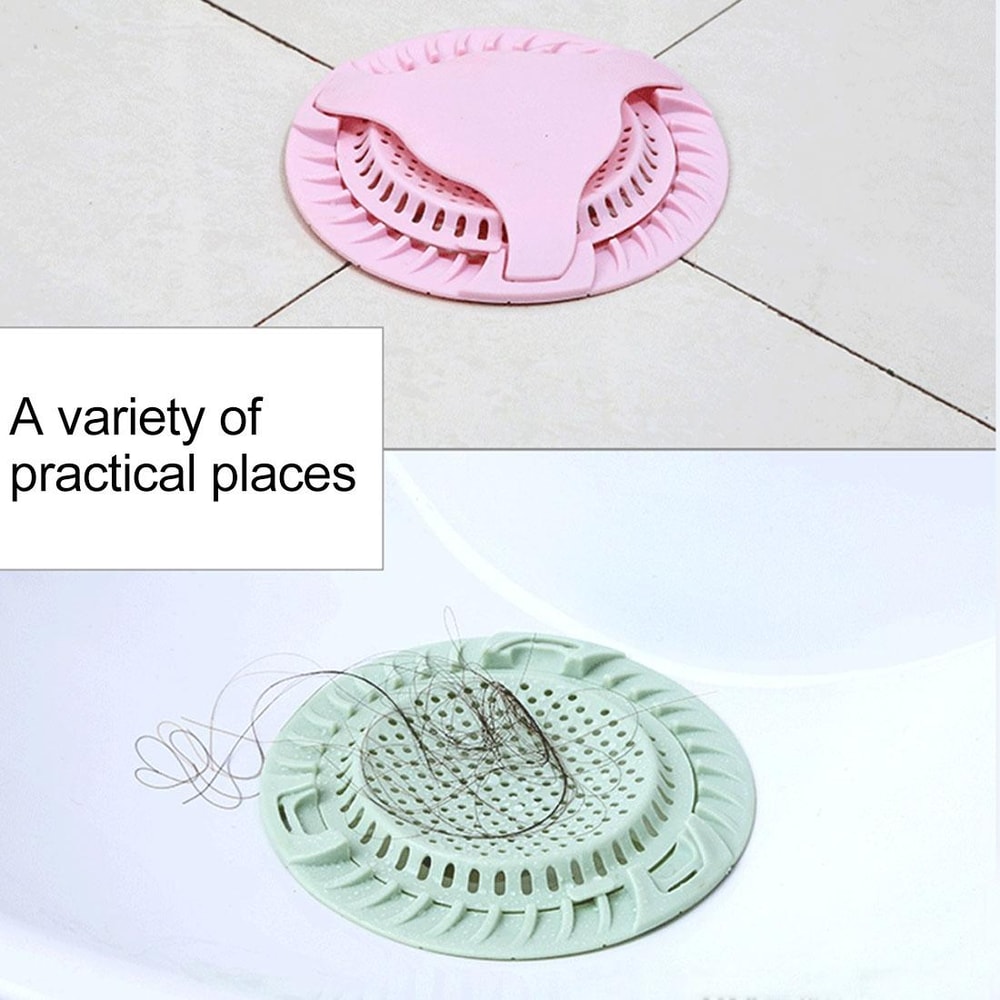 Silicone Sink Filter Floor Drain Cover for Shower Sewer Hair Catcher