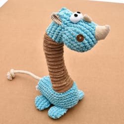 squeaky plush dog toy durable cartoon molar chew toy for boredom relief