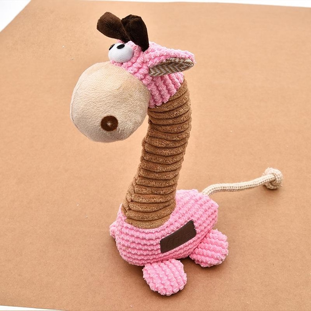 Squeaky Plush Dog Toy Durable Cartoon Molar Chew Toy For Boredom Relief 1