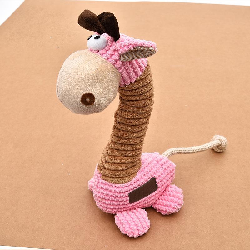 Squeaky Plush Dog Toy Durable Cartoon Molar Chew Toy For Boredom Relief 1