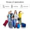 JASIT Heavy Duty TSA Approved Luggage Lock Durable Zinc Alloy 3 Digit Combination Padlock 2