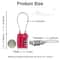 JASIT Heavy Duty TSA Approved Luggage Lock Durable Zinc Alloy 3 Digit Combination Padlock 6