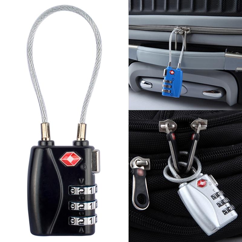 JASIT Heavy Duty TSA Approved Luggage Lock Durable Zinc Alloy 3 Digit Combination Padlock 12